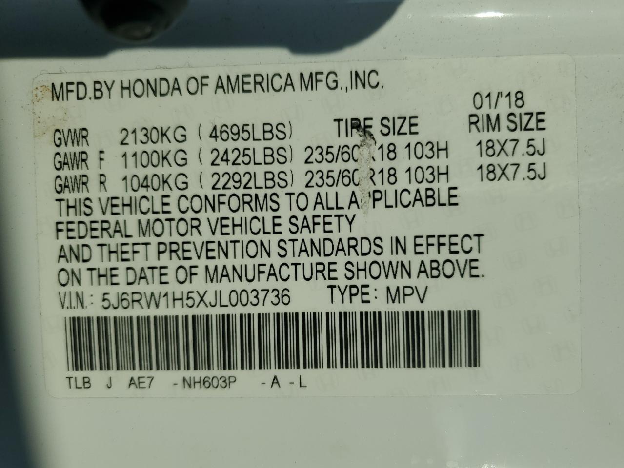 2018 Honda CR-V - Image 13