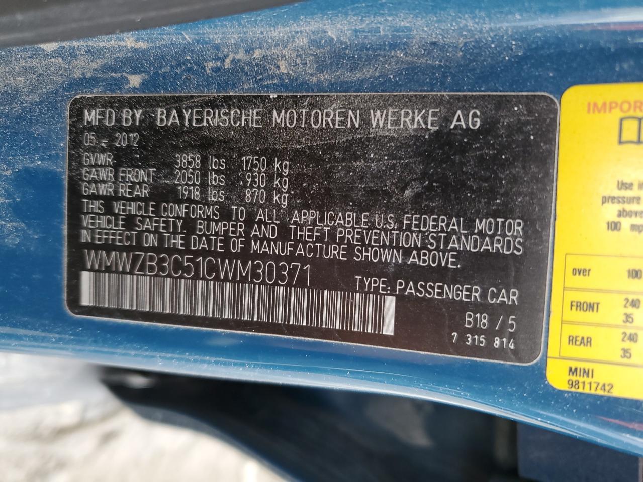 2012 MINI Cooper - Image 12