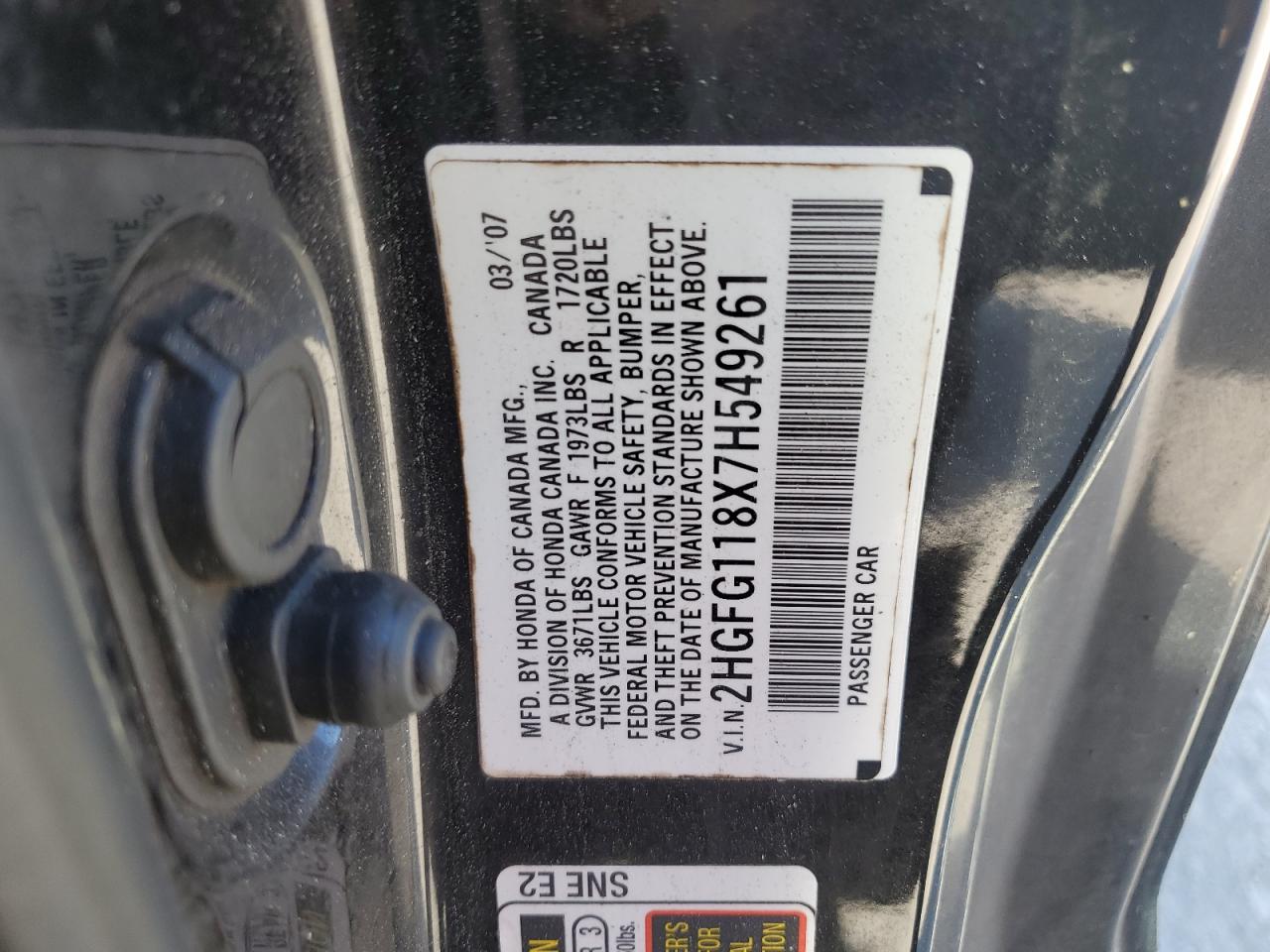2007 Honda Civic - Image 14