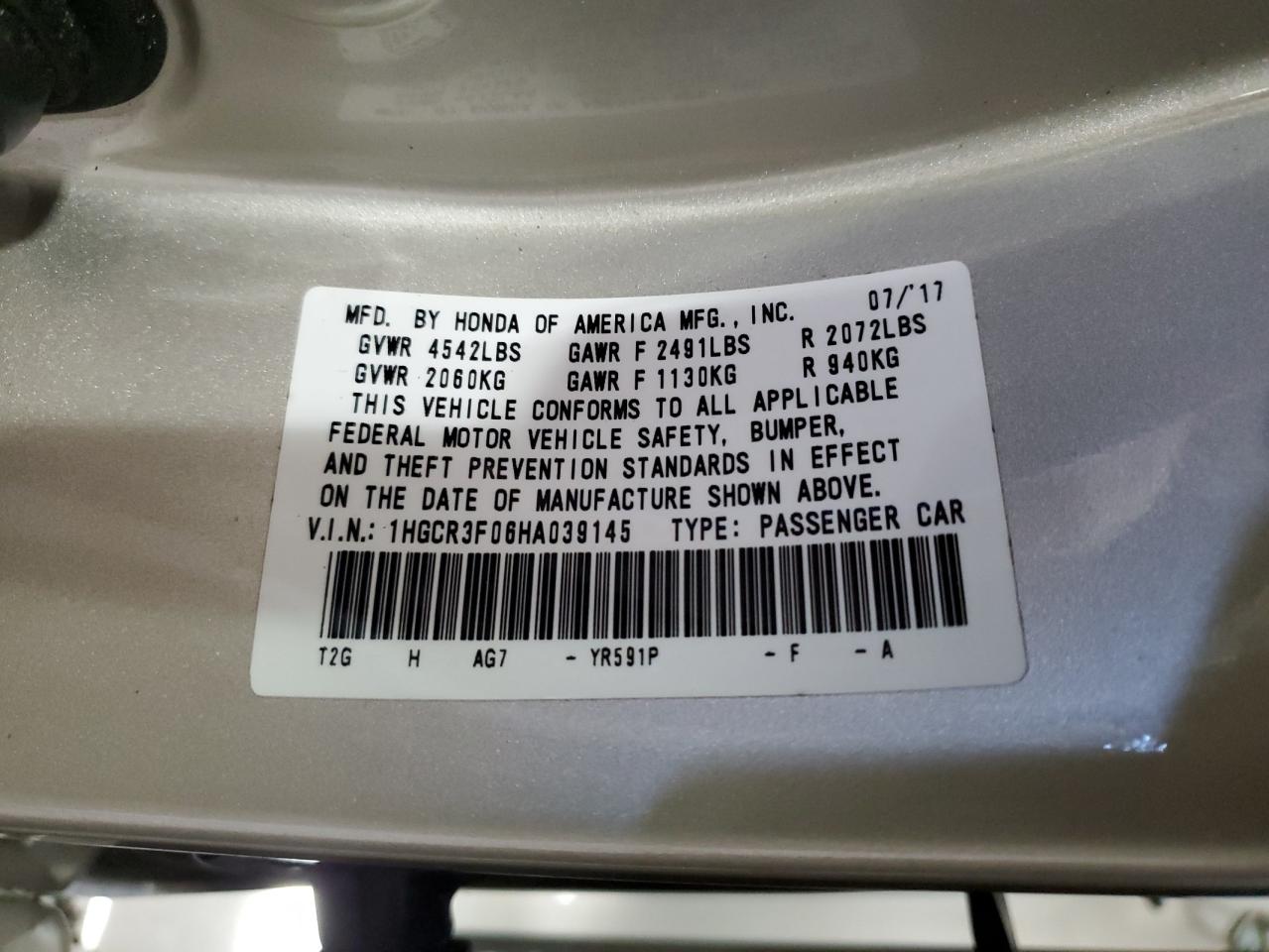 2017 Honda Accord - Image 12