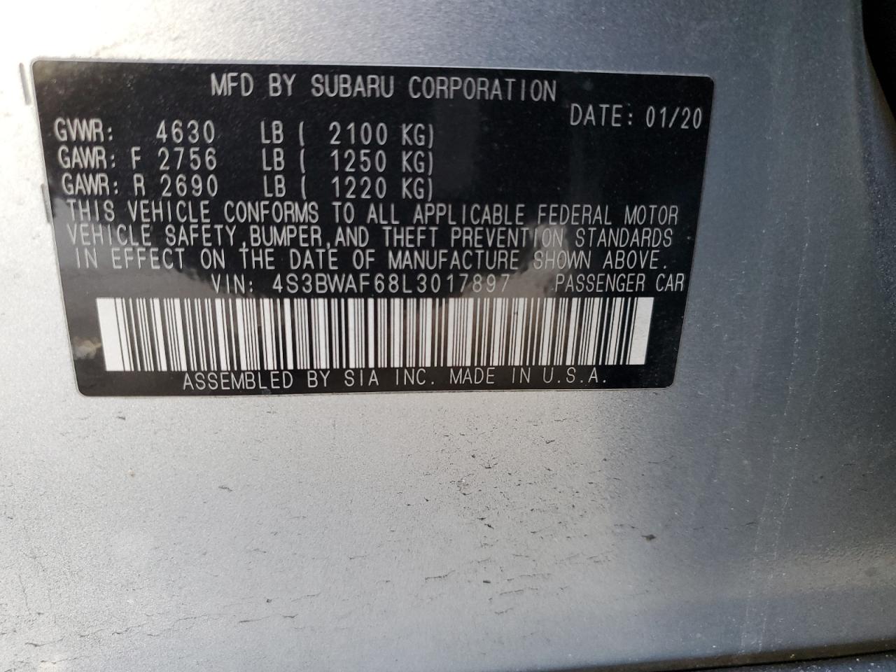 2020 Subaru Legacy - Image 12