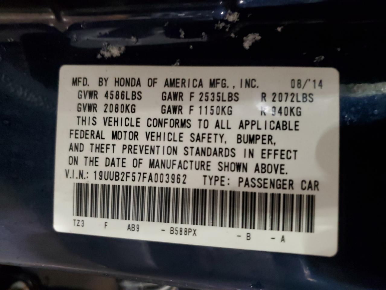2015 Acura TLX - Image 14