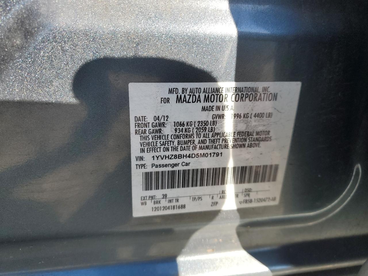 2013 Mazda 6 - Image 12