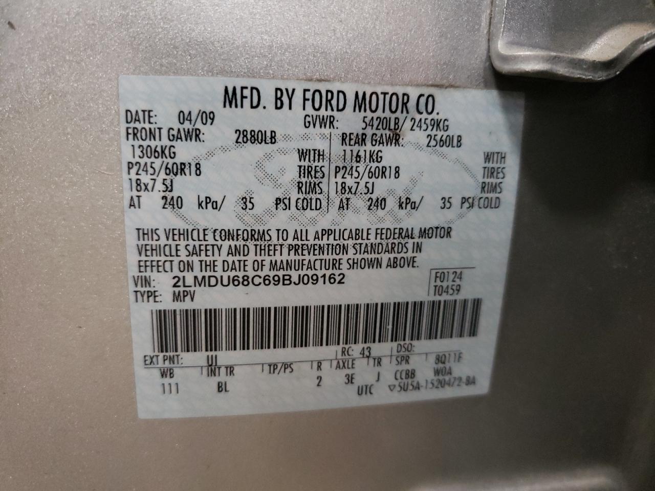 2009 Lincoln MKX - Image 13