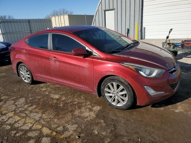  HYUNDAI ELANTRA 2014 Красный