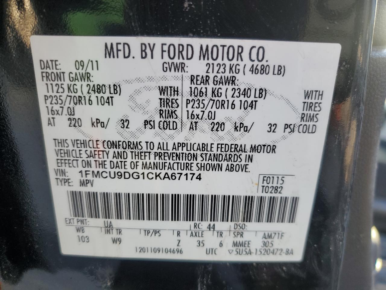 2012 Ford Escape - Image 12