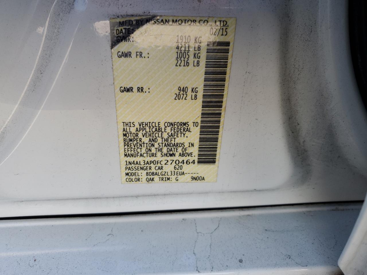 2015 Nissan Altima - Image 14