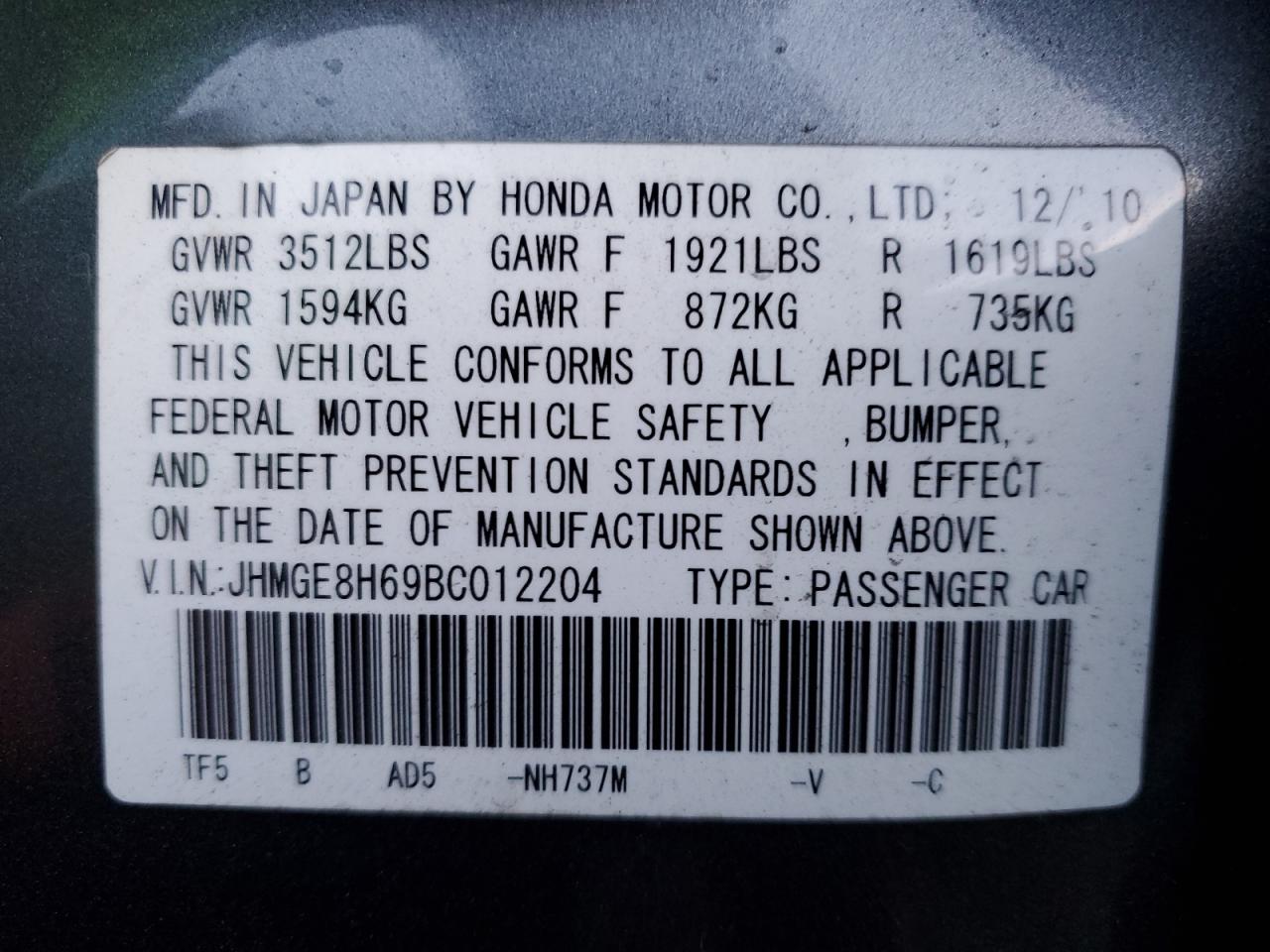 2011 Honda Fit - Image 12