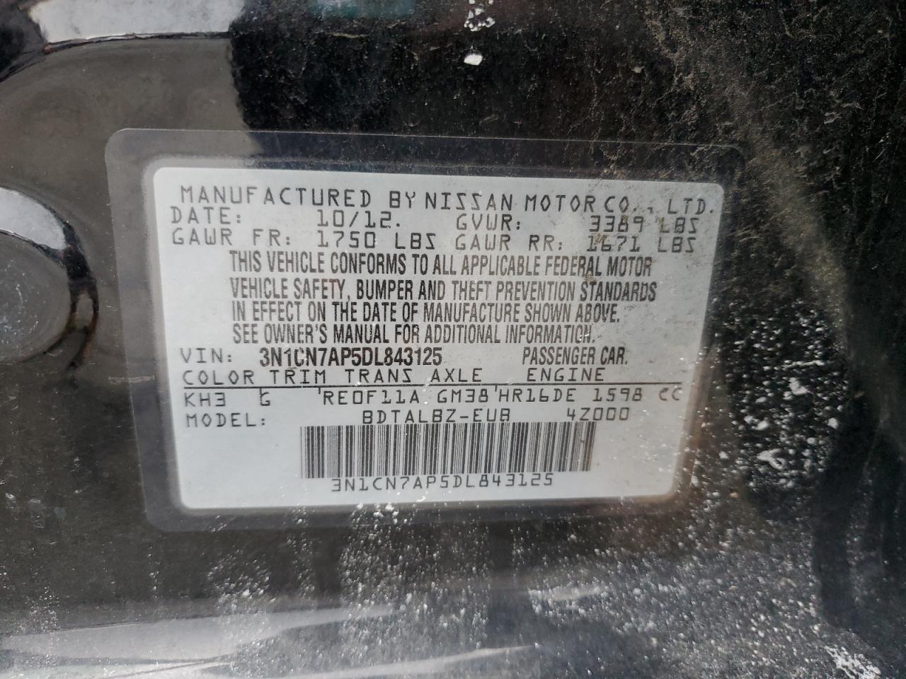 2013 Nissan Versa - Image 12