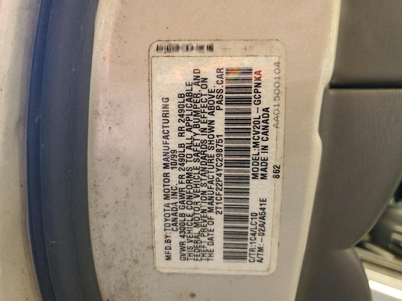 2000 Toyota Camry Solara - Image 14