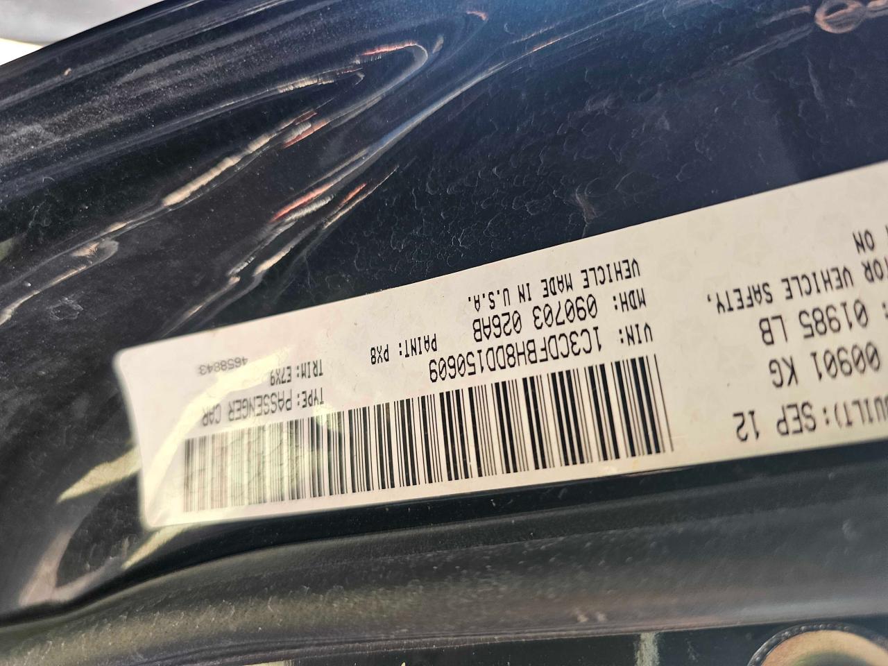 2013 Dodge Dart Sxt VIN: 1C3CDFBH8DD150609 Lot: 41541935