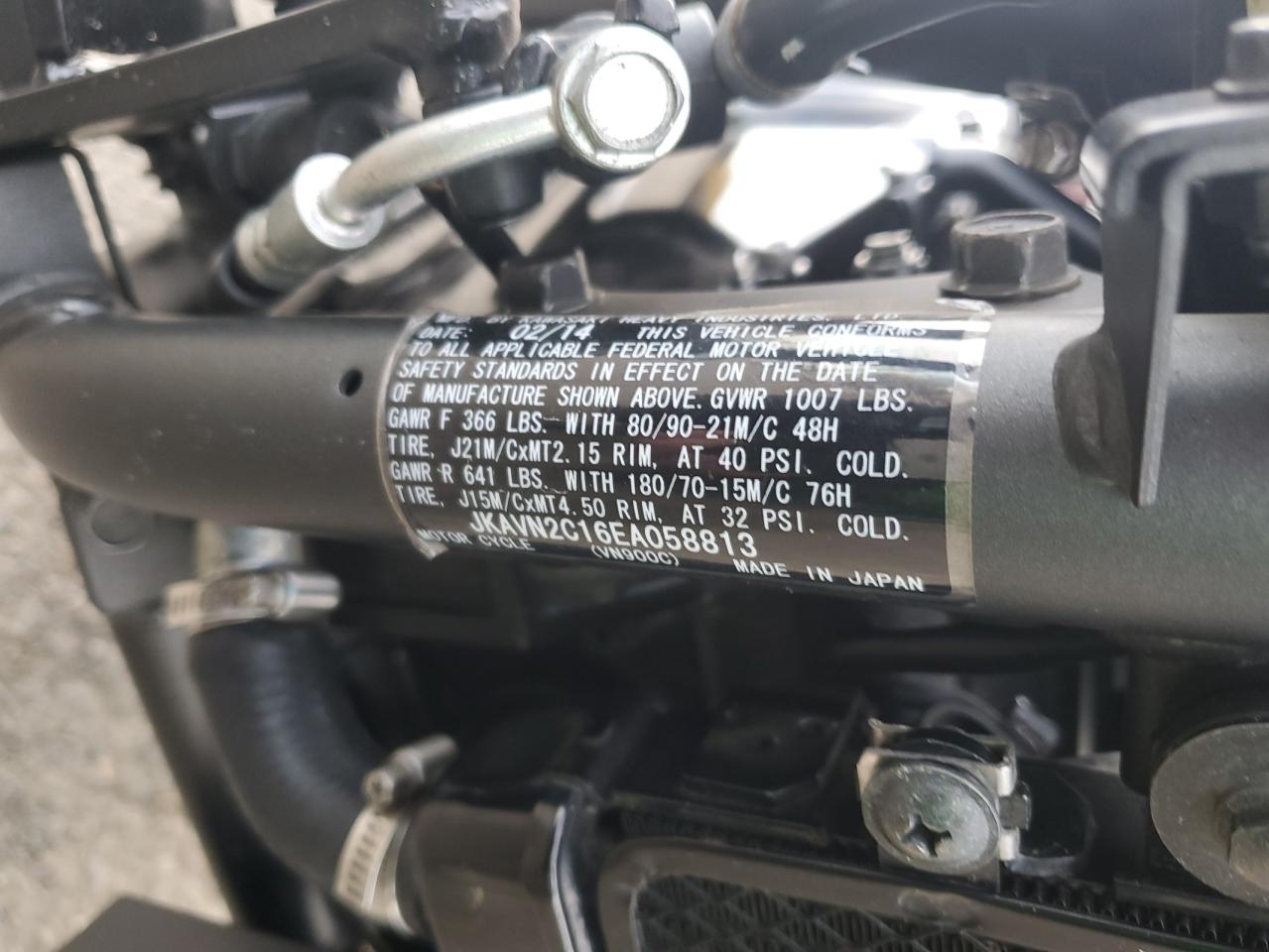 2014 Kawasaki Vn900 C VIN: JKAVN2C16EA058813 Lot: 41811035