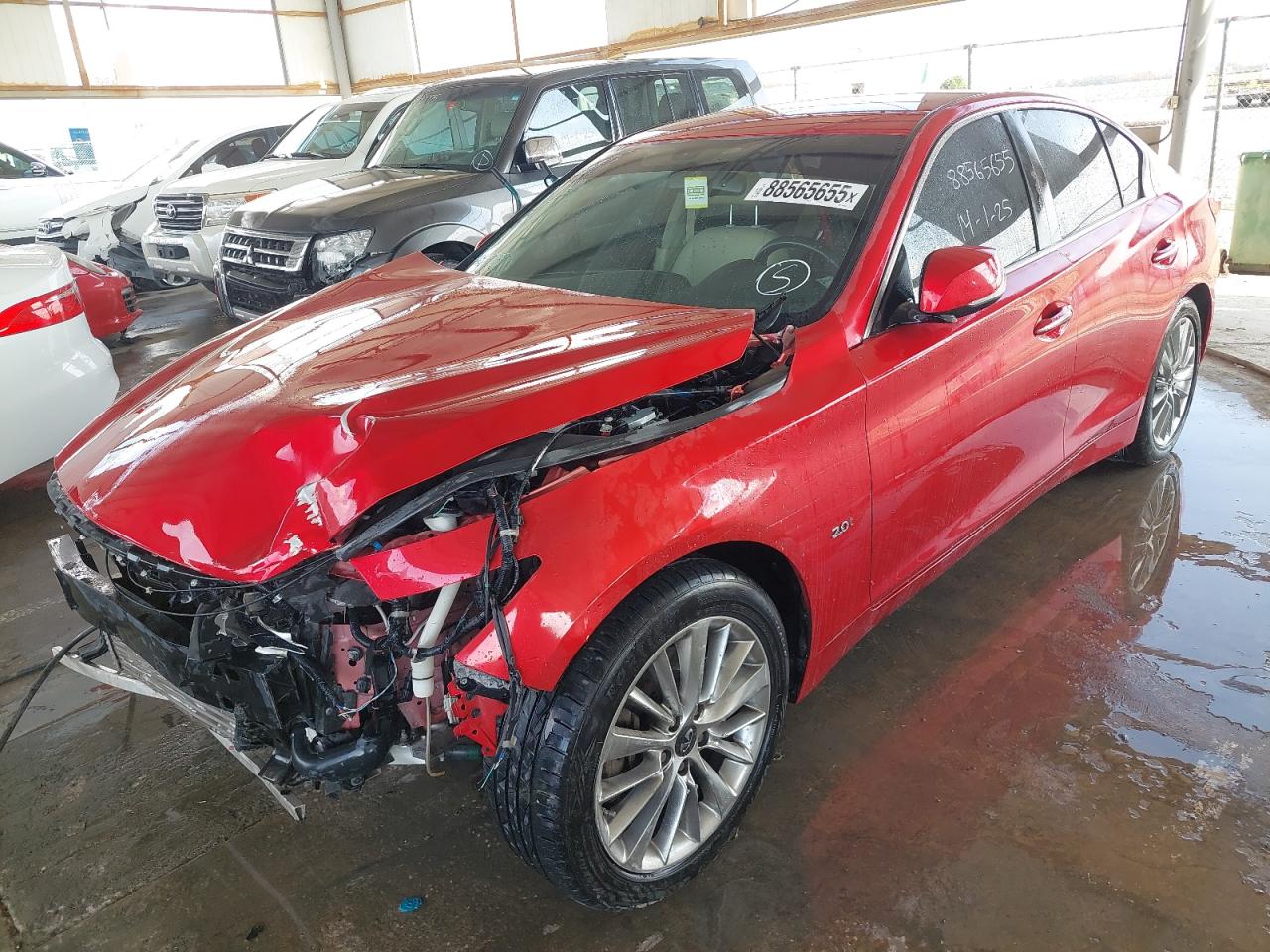 JN1CV7AP6KM400338 - 2019 Infiniti Q50 Red Sport 400 - #88565655