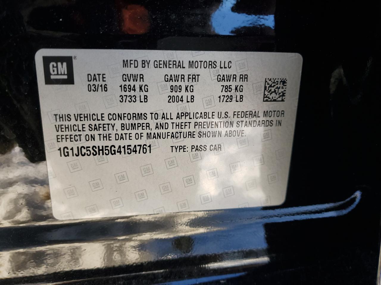 2016 Chevrolet Sonic - Image 14