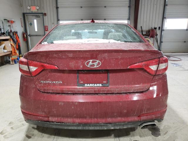  HYUNDAI SONATA 2015 Czerwony