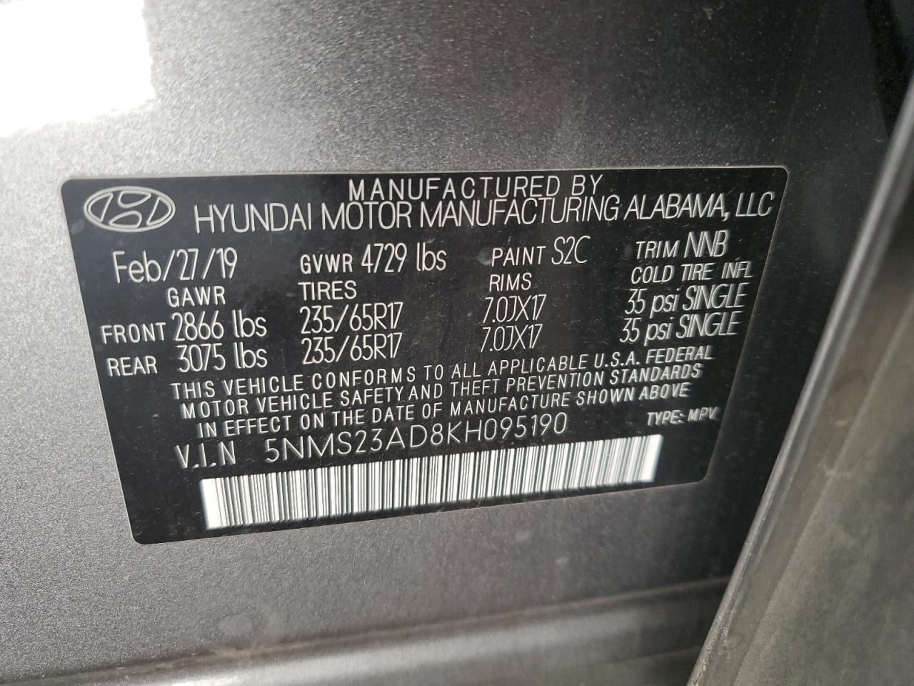2019 Hyundai Santa Fe - Image 13