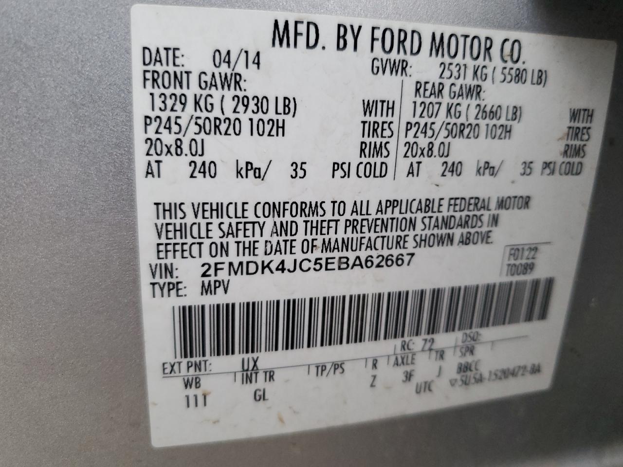 2014 Ford Edge - Image 13