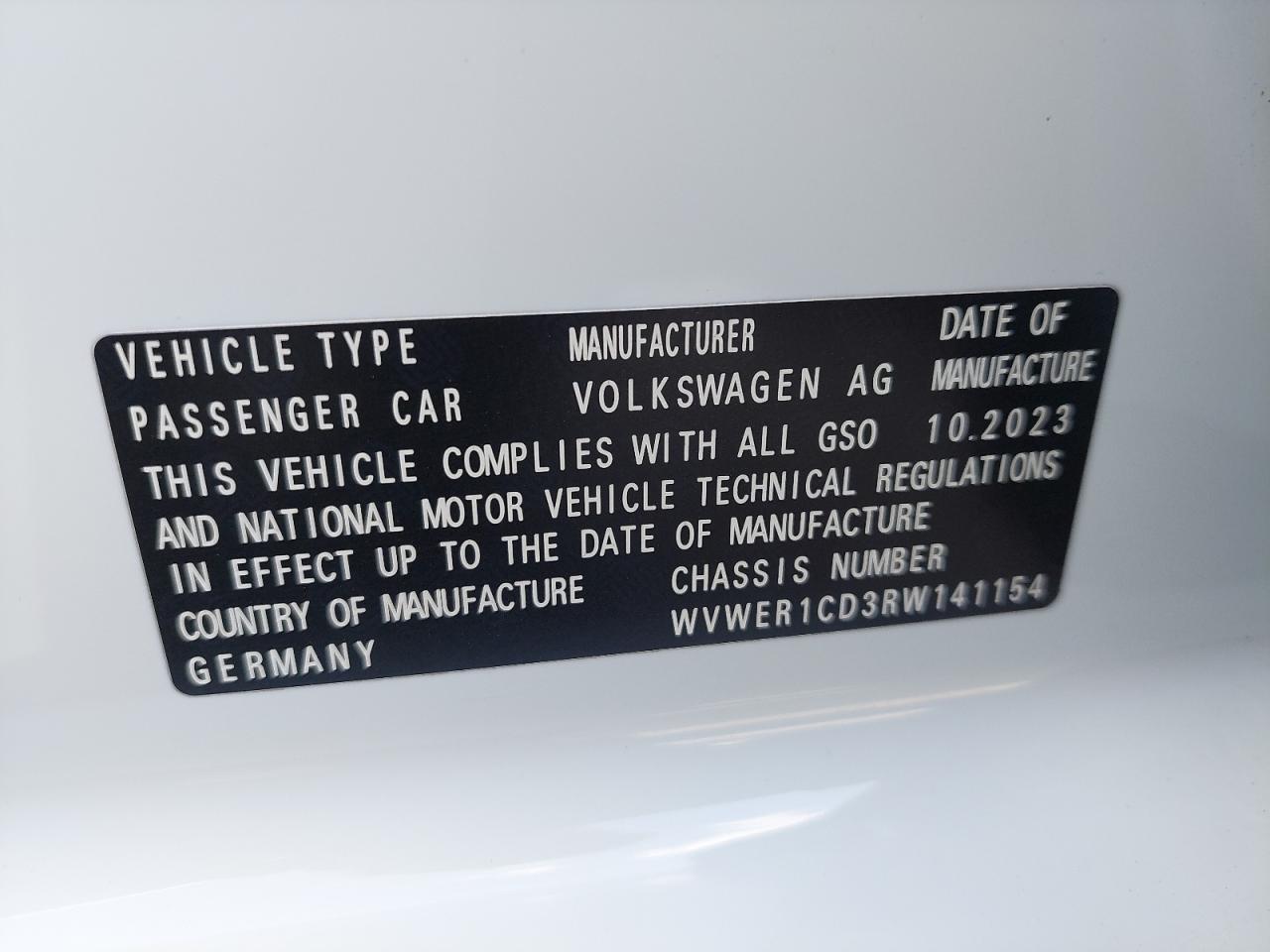 WVWER1CD3RW141154 - 2024 VOLKSWAGEN GOLF R - #87337144