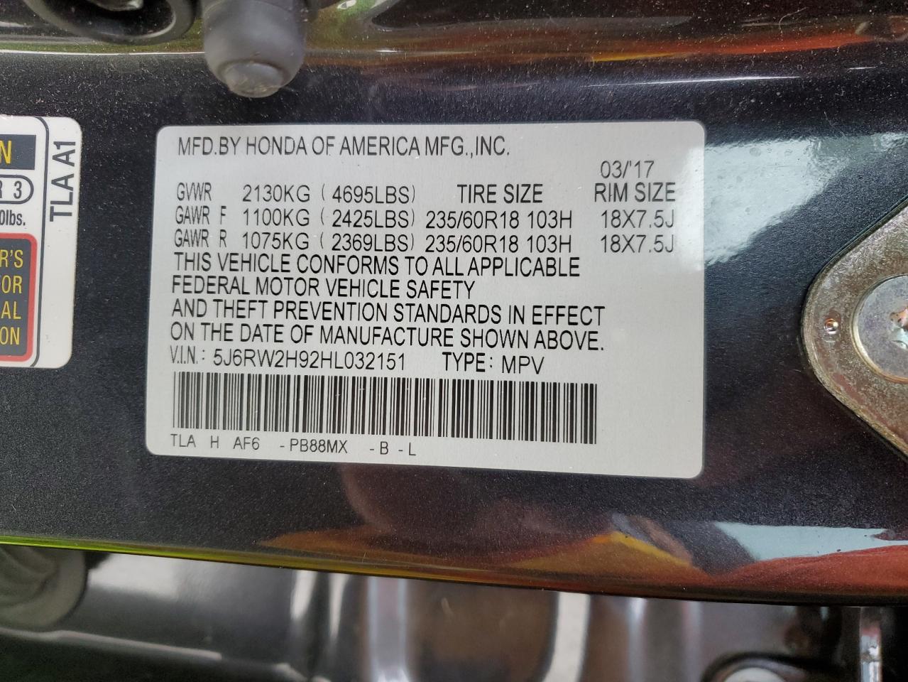 2017 Honda CR-V - Image 12