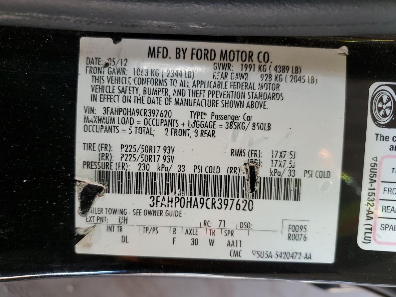 2012 Ford Fusion - Image 14