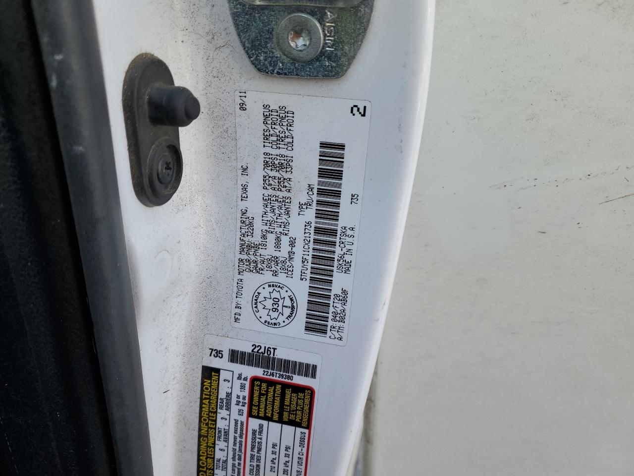 2012 Toyota Tundra - Image 15