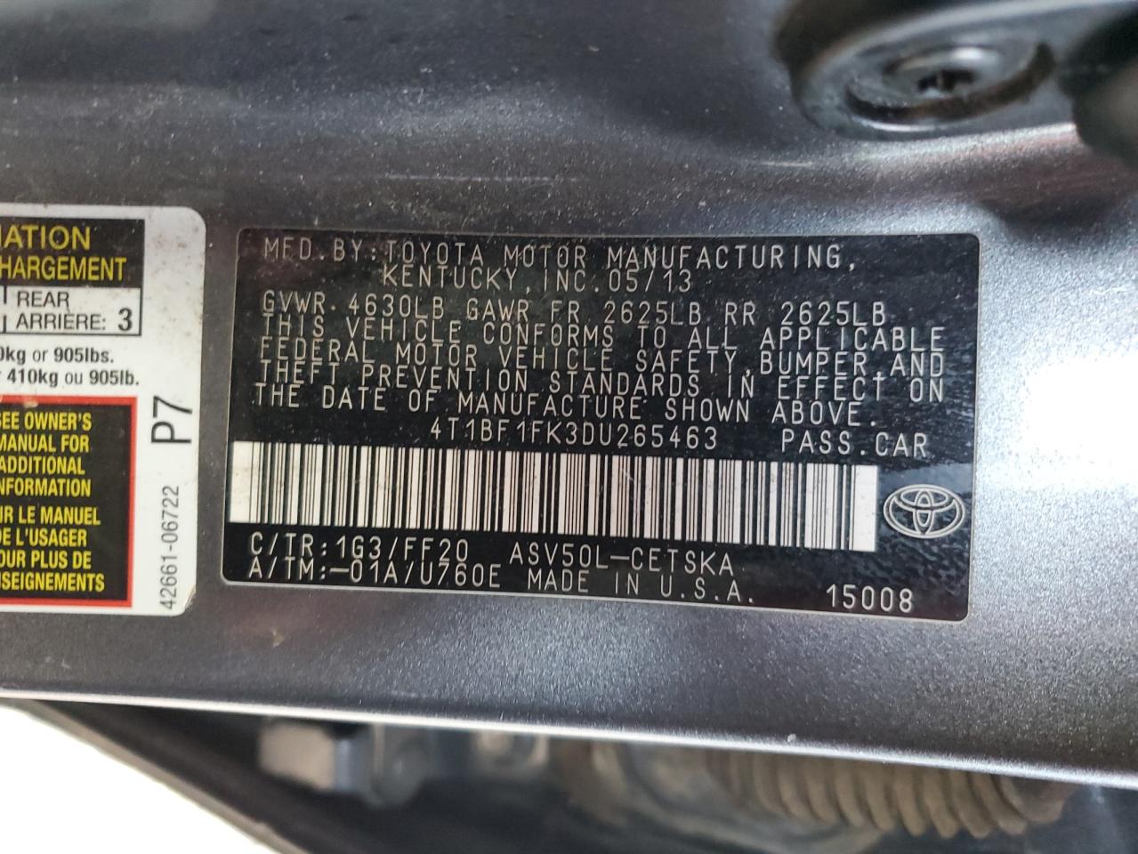 2013 Toyota Camry - Image 12