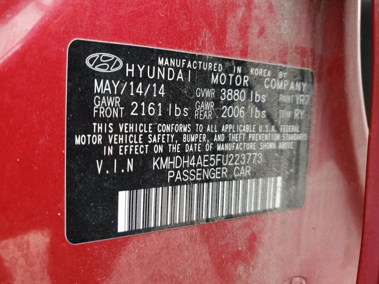 2015 Hyundai Elantra - Image 14
