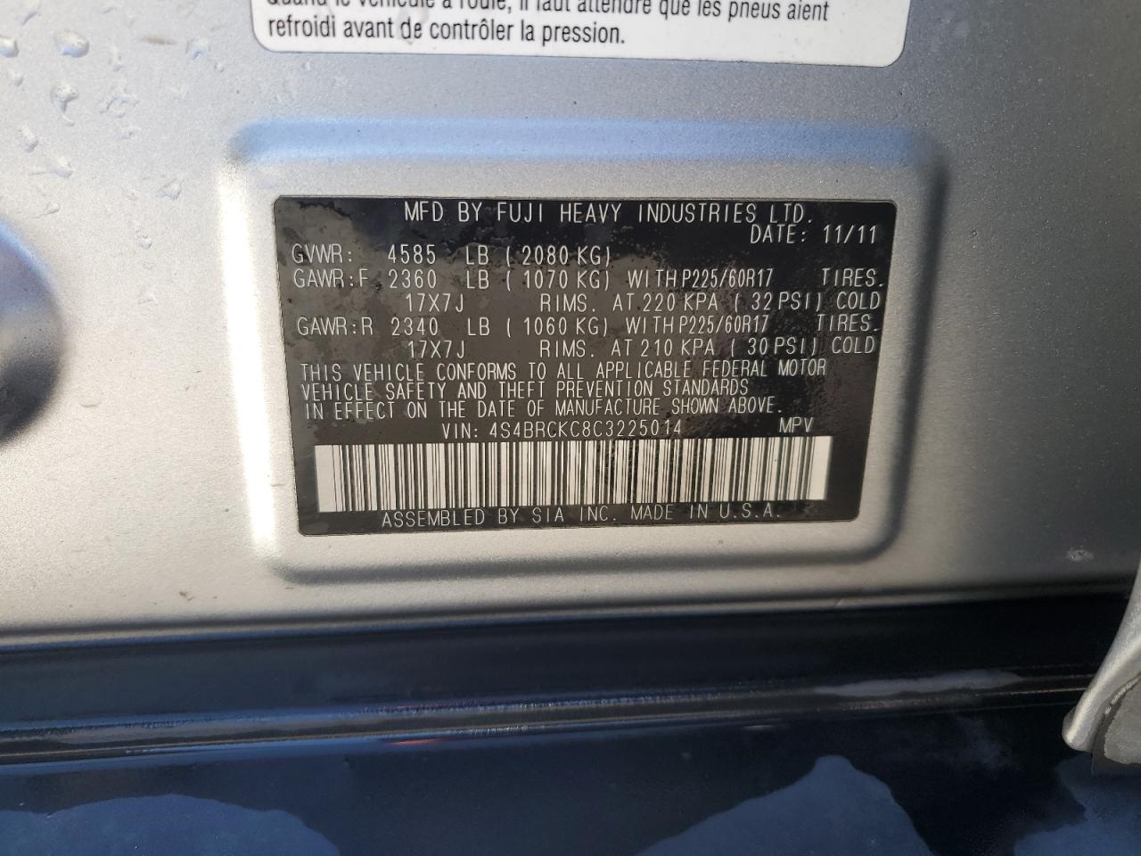 2012 Subaru Outback - Image 13
