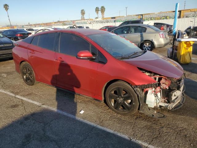 Hatchbacks TOYOTA PRIUS 2017 Czerwony
