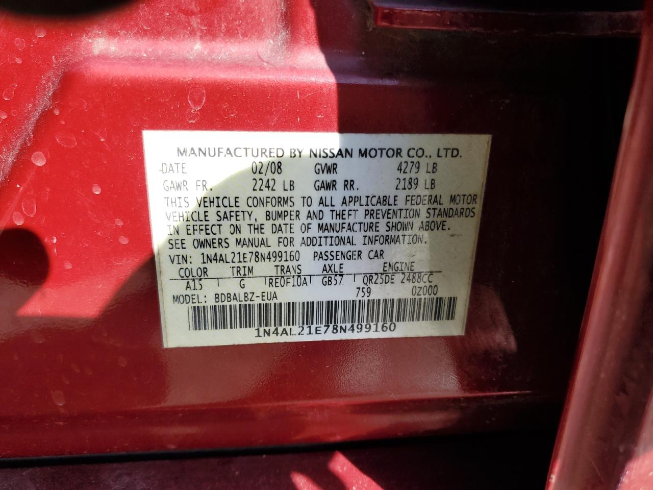 2008 Nissan Altima - Image 13