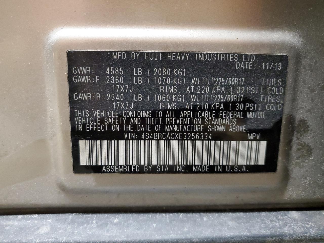 2014 Subaru Outback - Image 15