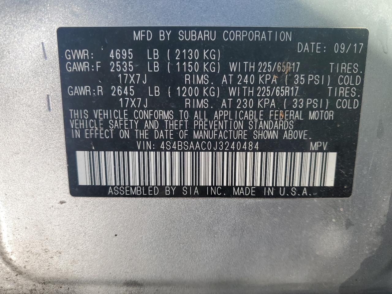2018 Subaru Outback - Image 13