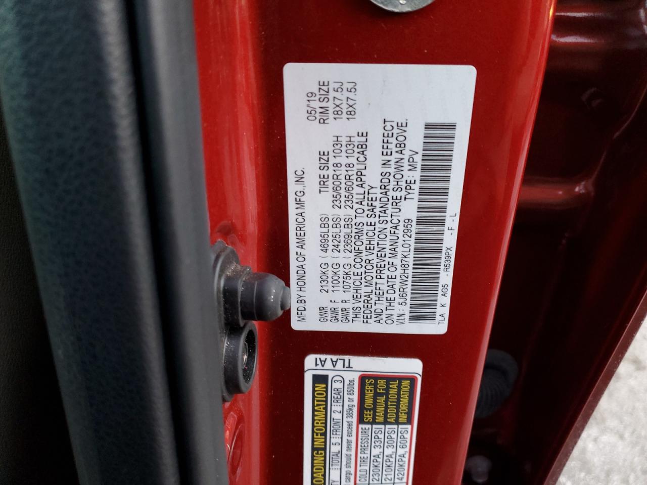 2019 Honda CR-V - Image 13