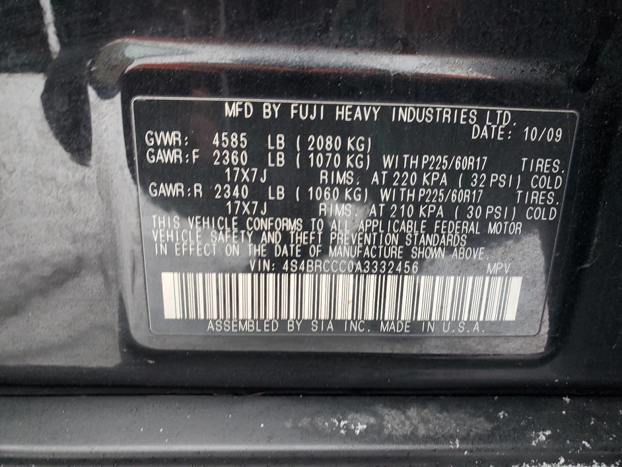 2010 Subaru Outback - Image 14