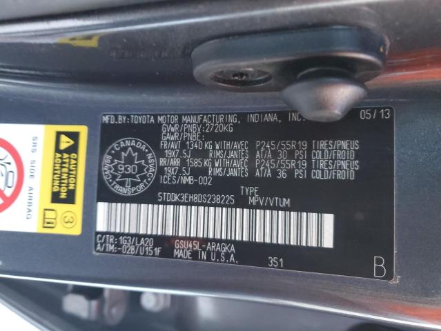 2013 TOYOTA HIGHLANDER LIMITED