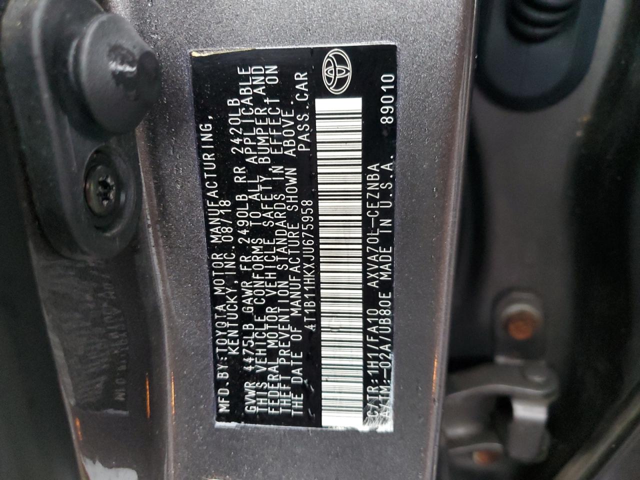 2018 Toyota Camry - Image 12