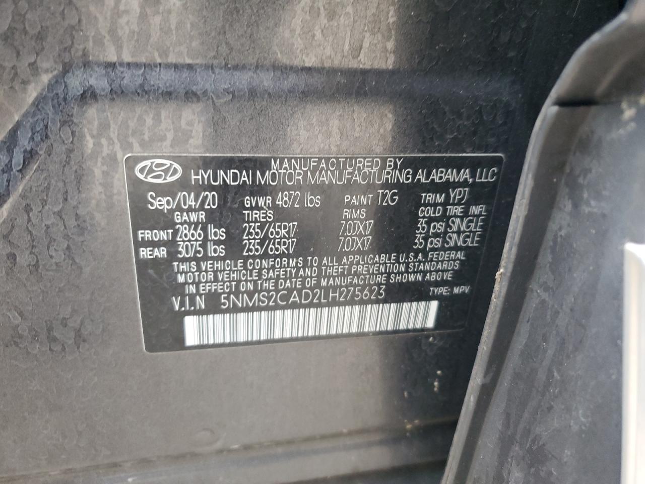 2020 Hyundai Santa Fe - Image 13