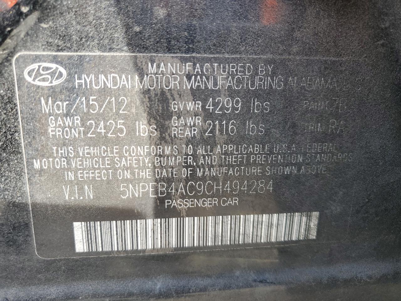 2012 Hyundai Sonata - Image 15