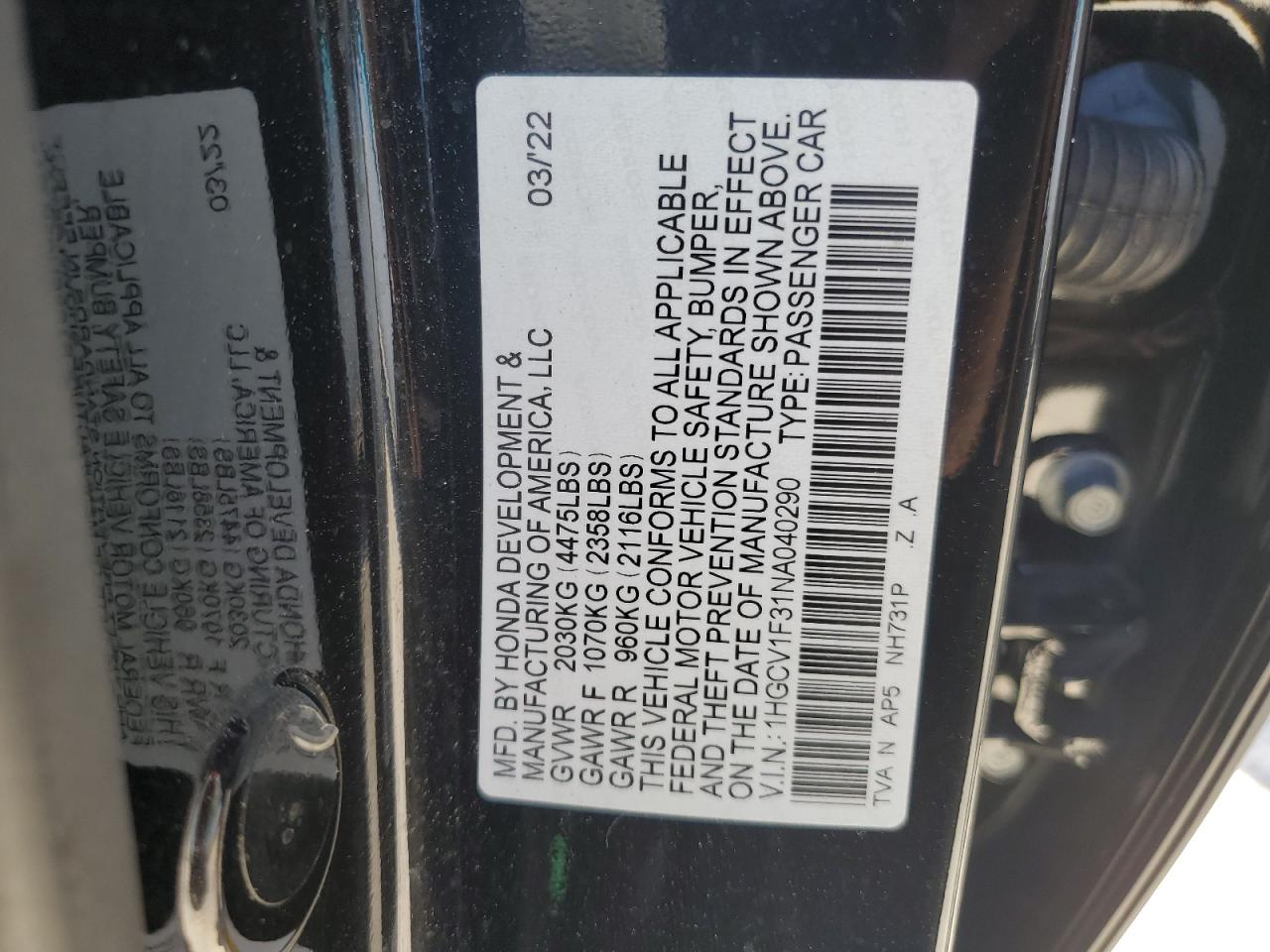 2022 Honda Accord - Image 14