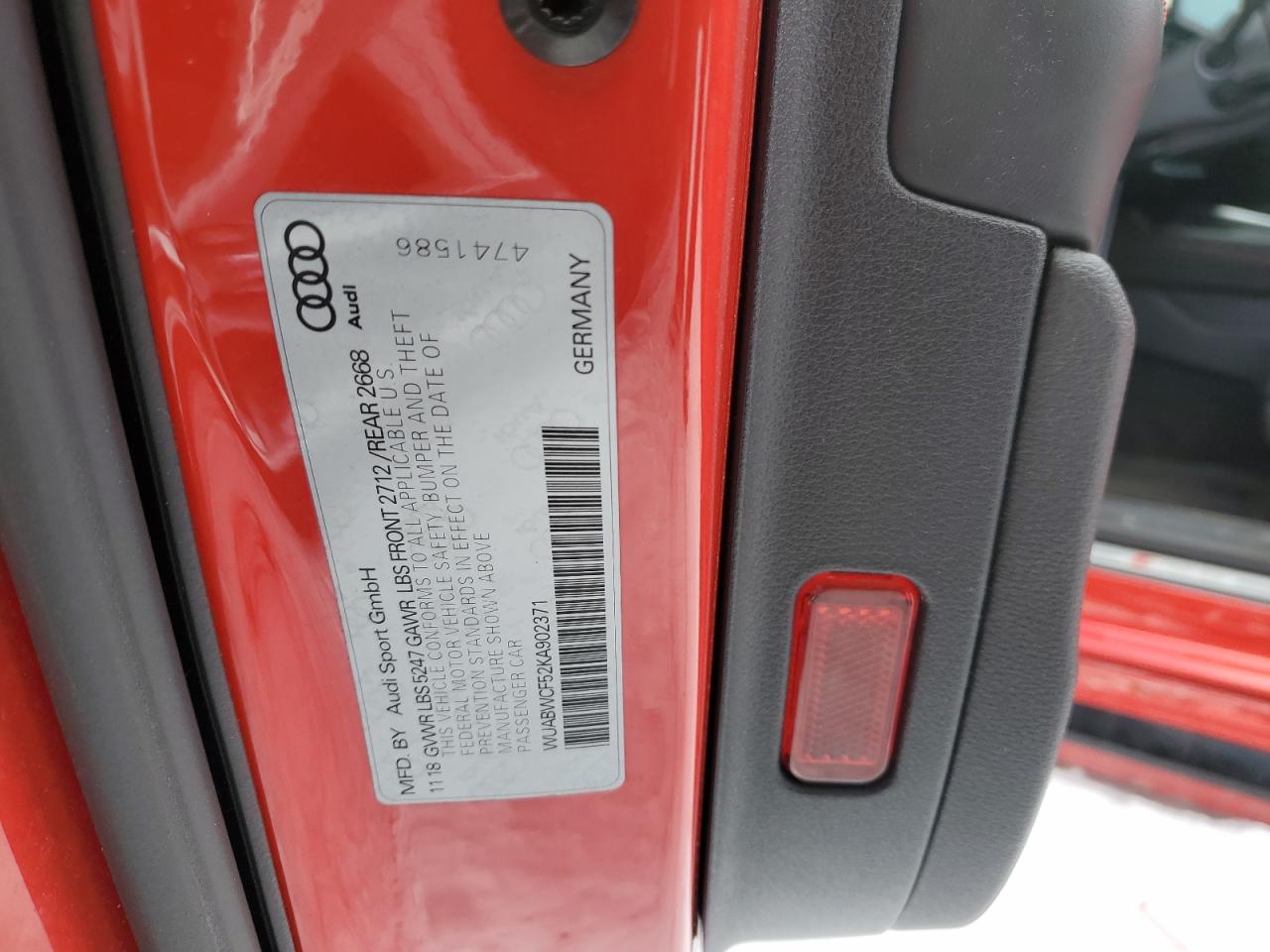 2019 Audi RS5 - Image 12