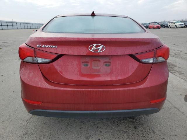  HYUNDAI ELANTRA 2016 Czerwony