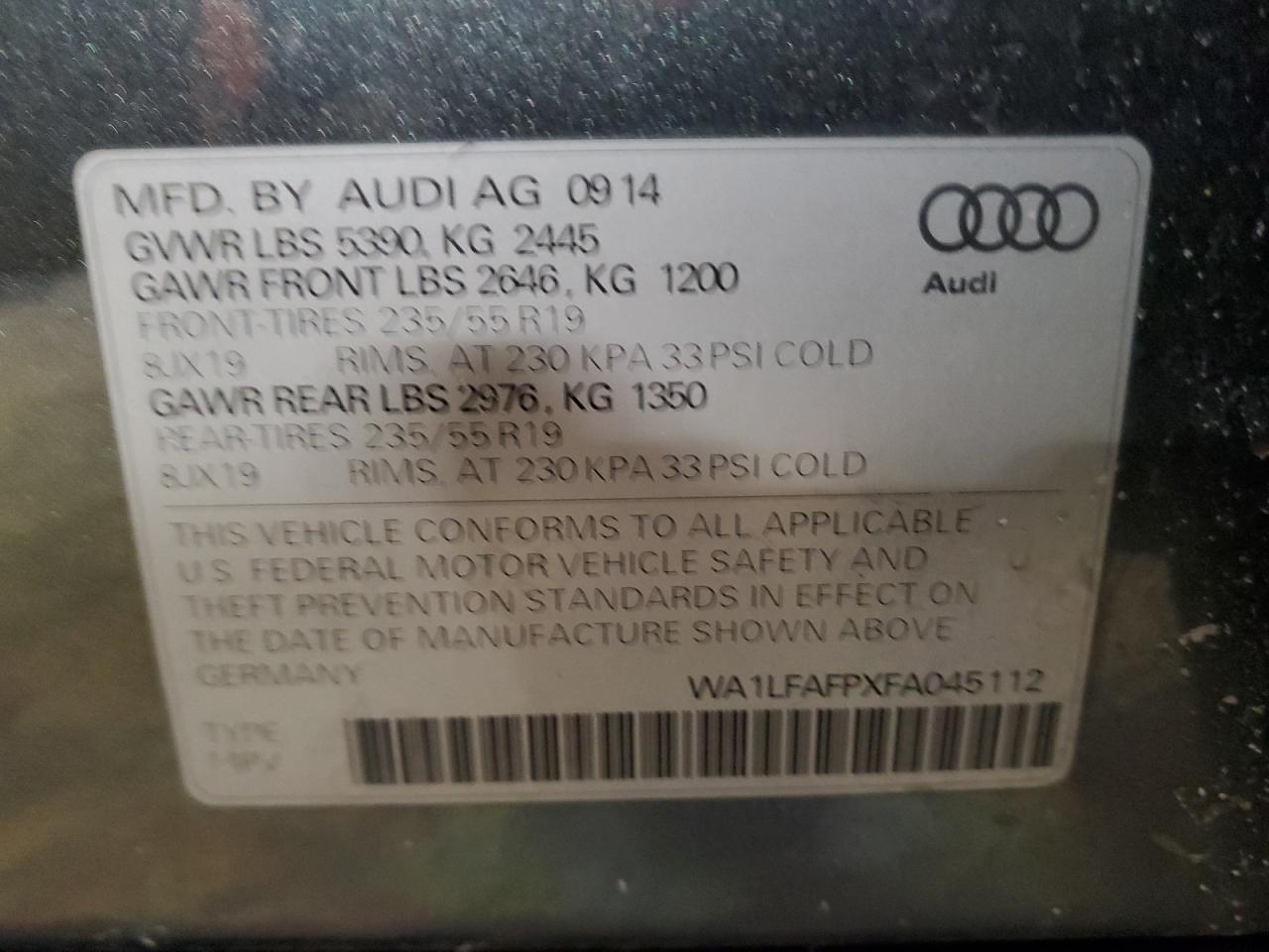 2015 Audi Q5 - Image 13