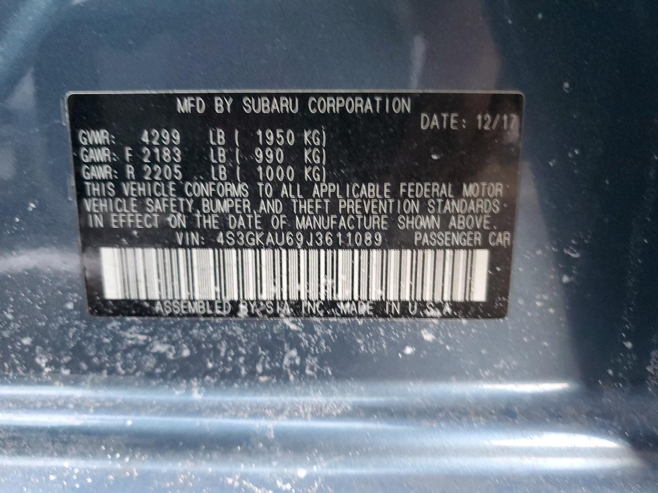 2018 Subaru Impreza - Image 12