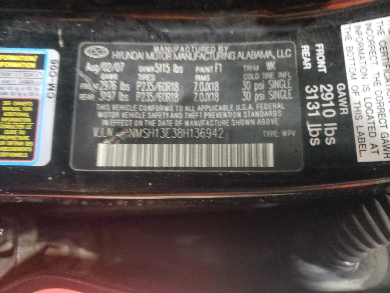 2008 Hyundai Santa Fe - Image 13