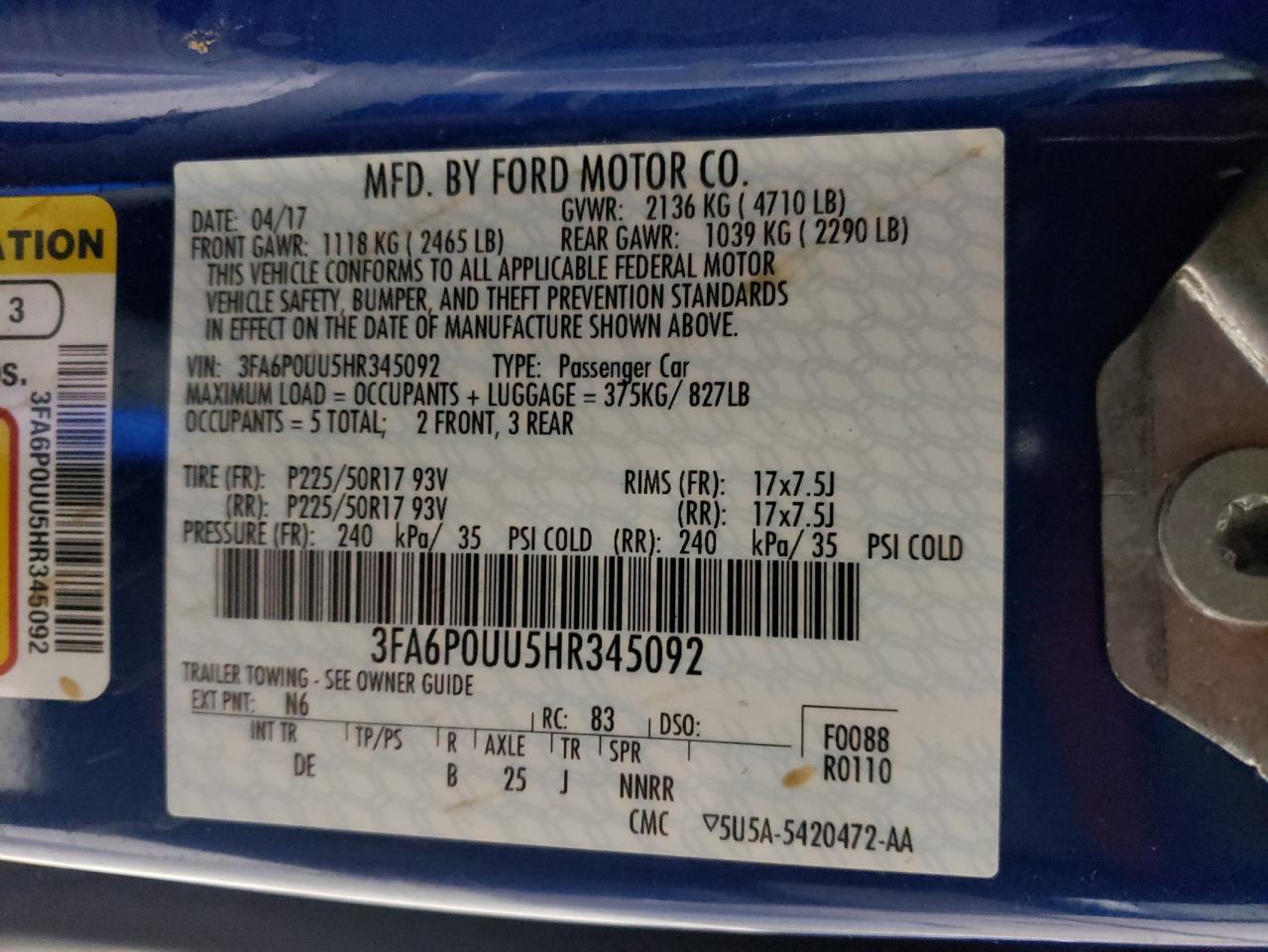 2017 Ford Fusion - Image 14