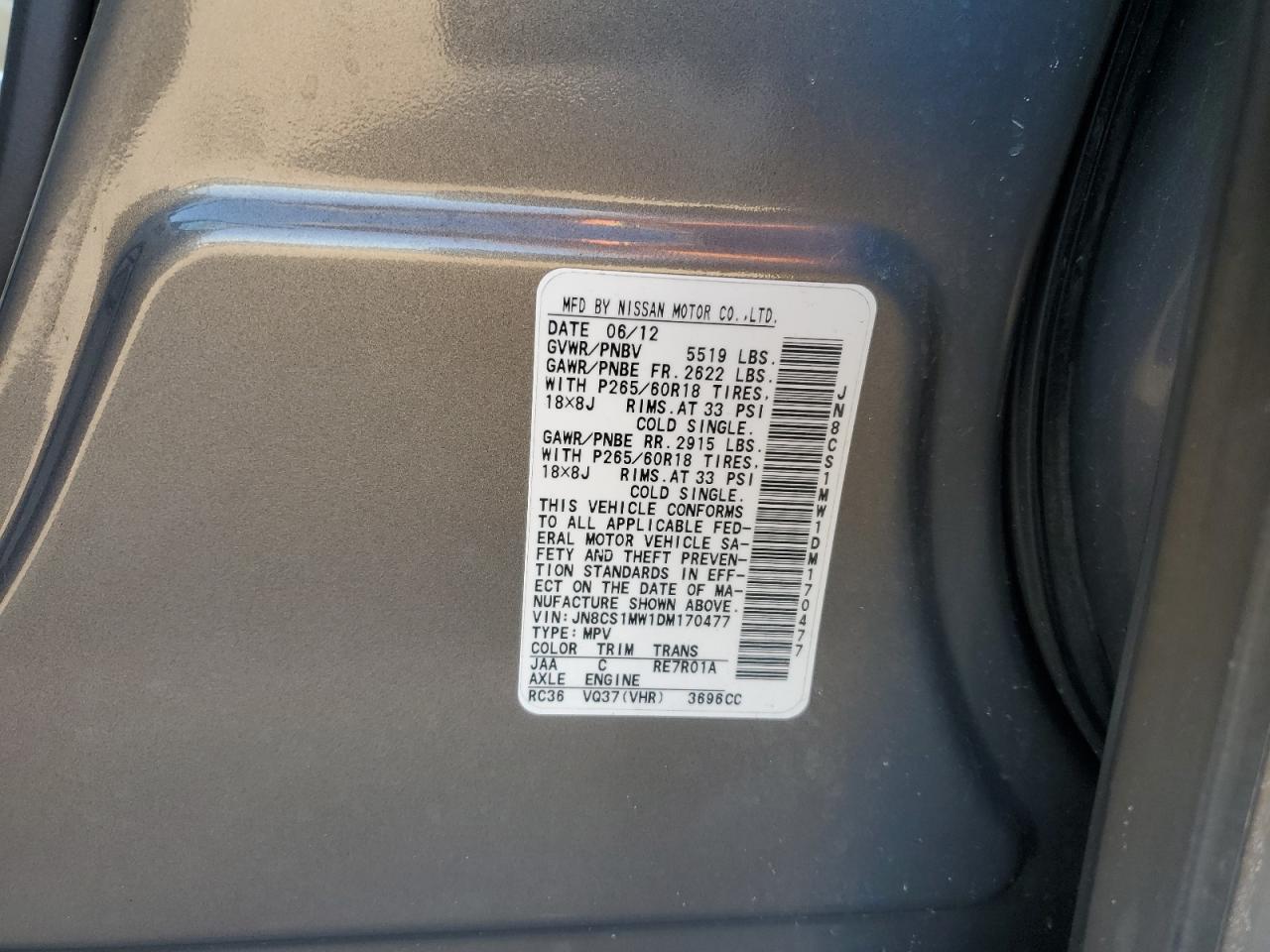 2013 Infiniti FX - Image 13