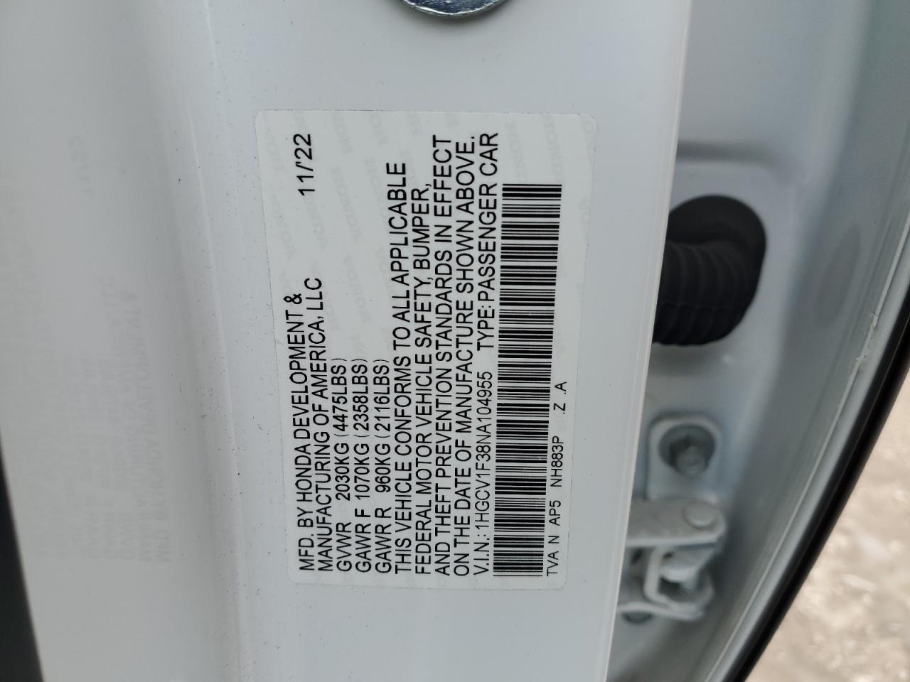 2022 Honda Accord - Image 13