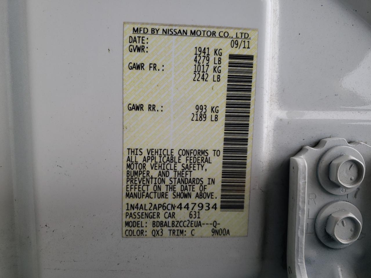 2012 Nissan Altima - Image 12