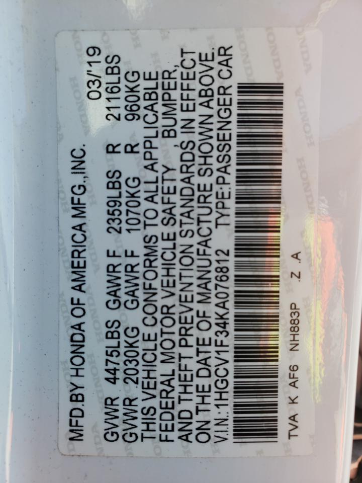 2019 Honda Accord - Image 12