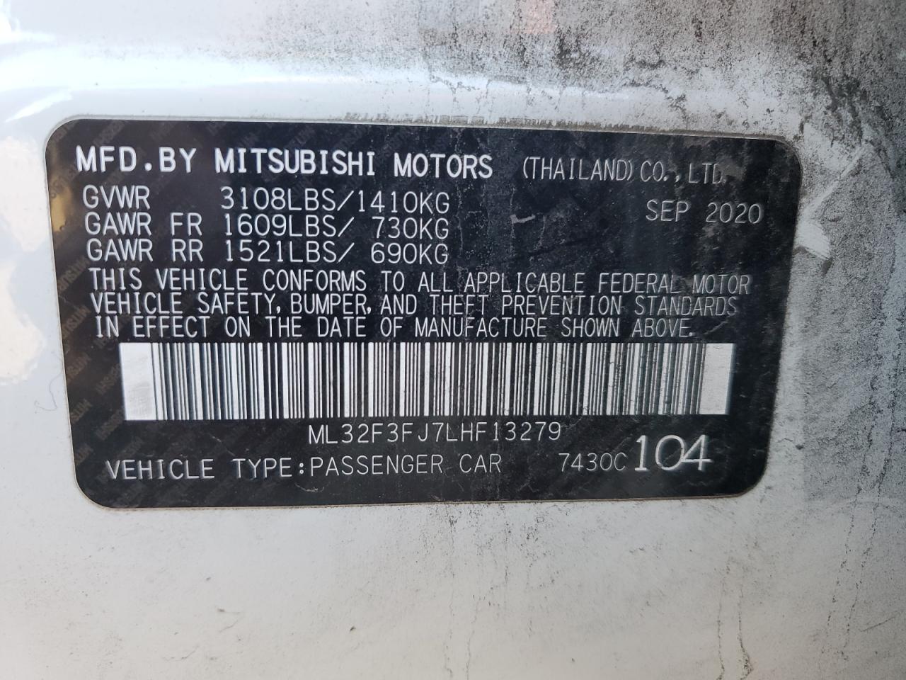 2020 Mitsubishi Mirage - Image 12
